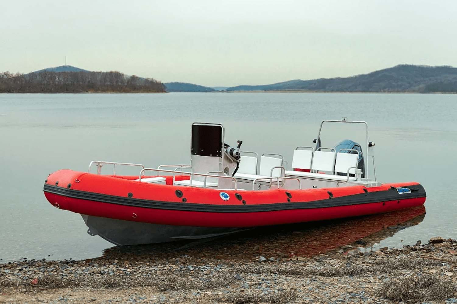 Купить Лодка РИБ STORMLINE OCEAN DRIVE EXTREME 730 (красный) АКЦИЯ в Новосибирске