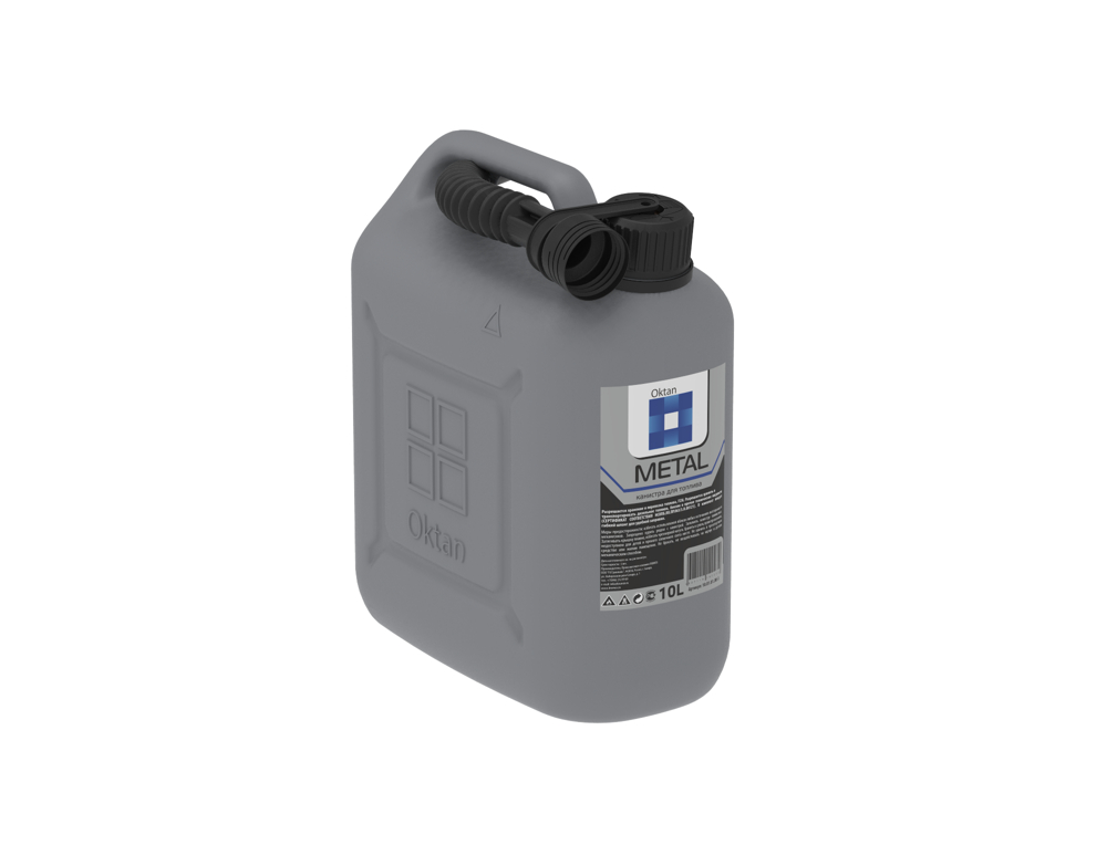 Купить Канистра ГСМ Oktan, 10л (Серый) в Владивостоке