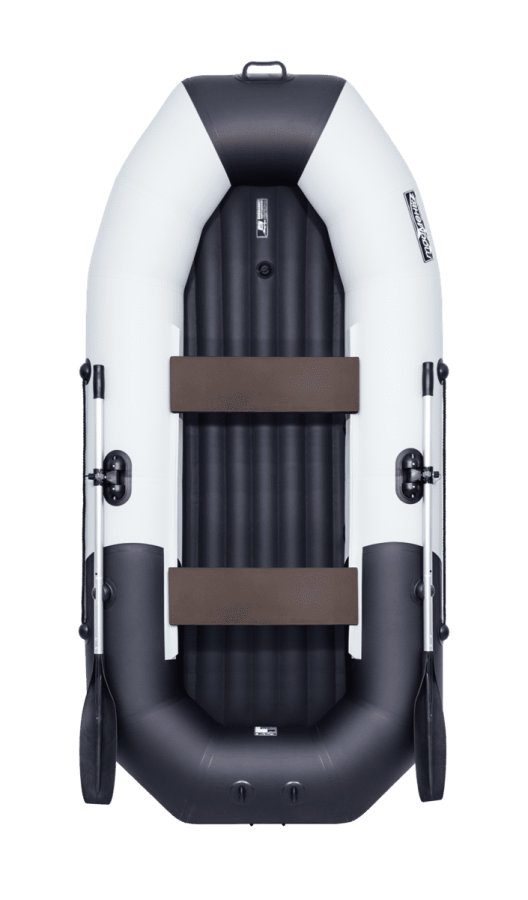 Купить Гребная лодка ПВХ ТАЙМЕНЬ N-270 НД серый-чёрный в Вологде
