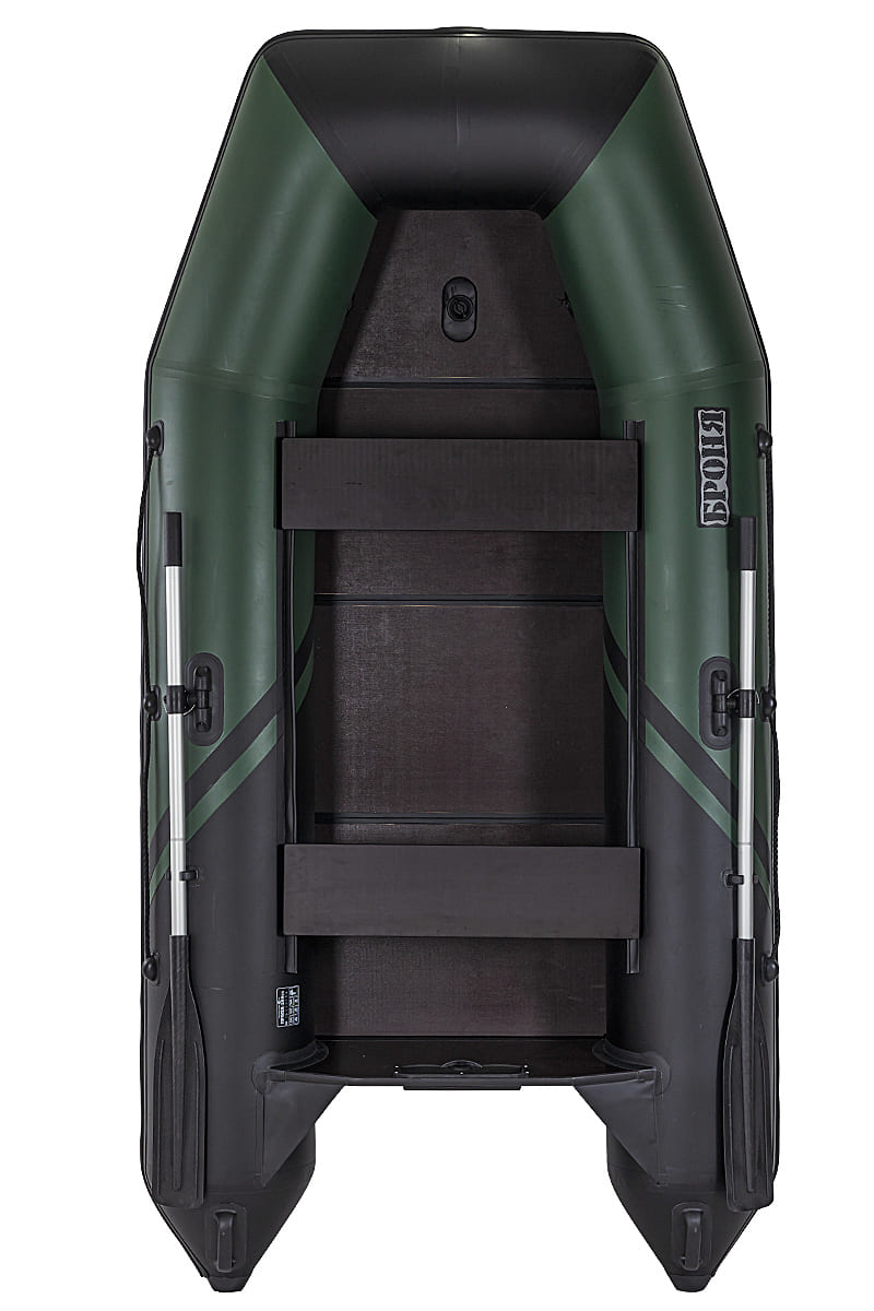 Купить Лодка ПВХ БРОНЯ 280 СК Зелёный - чёрный в Туле