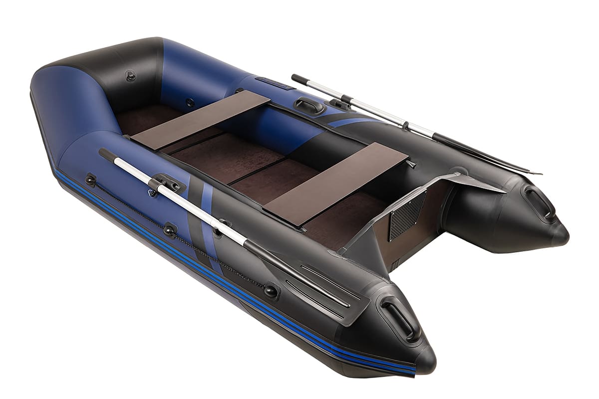 Купить Лодка ПВХ БРОНЯ 280 СК Синий - чёрный в Туле