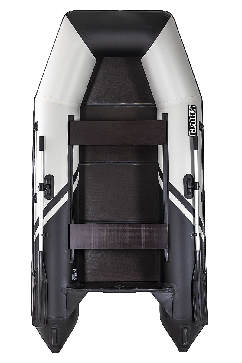 Купить Лодка ПВХ БРОНЯ 280 Белый - чёрный в Туле