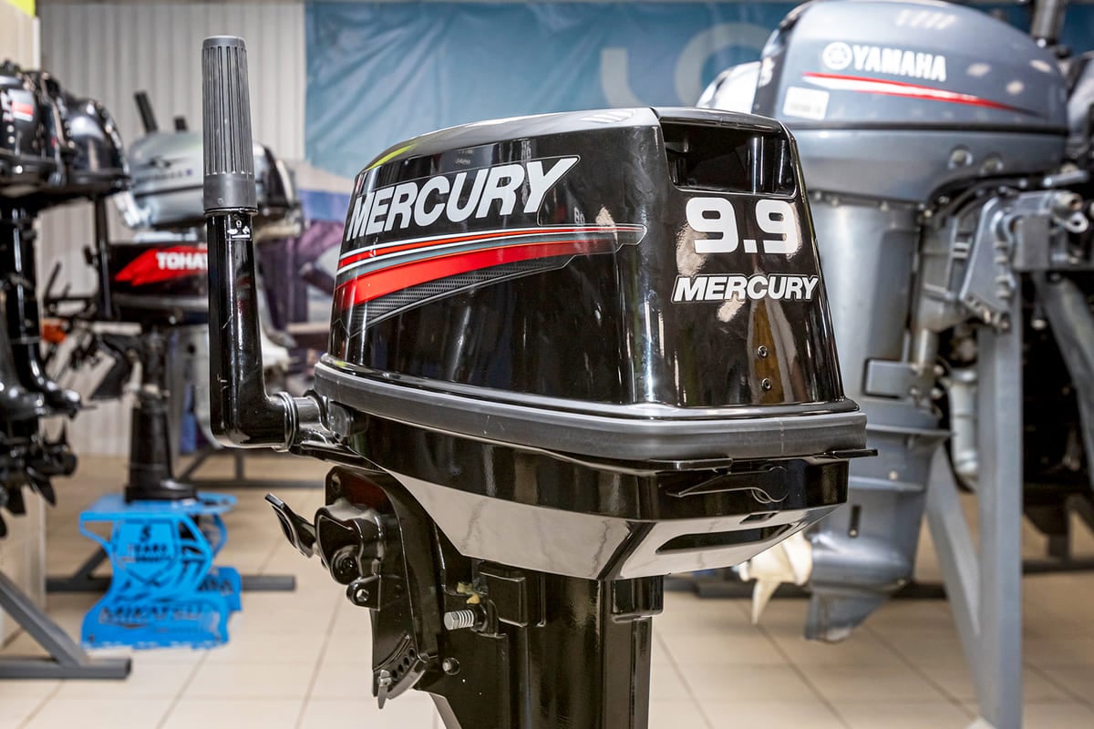 Купить 2х-тактный лодочный мотор MERCURY ME 9.9 MH Light Б/У в Набережных Челнах