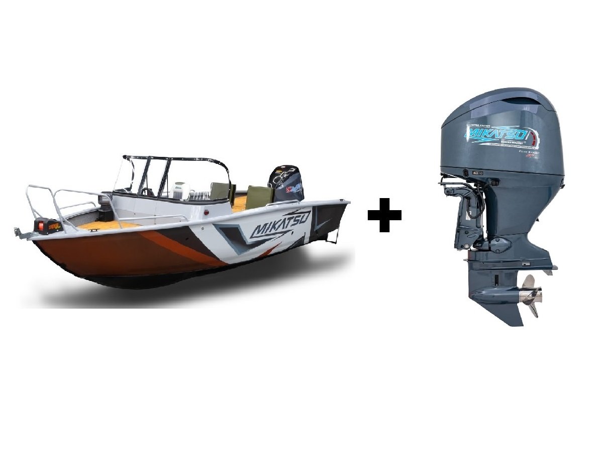 Купить Комплект Алюминиевая лодка (катер) Mikatsu (Микатсу) 570 (Z43) Sport + мотор Mikatsu MF115FEL-T EFI в Ярославле