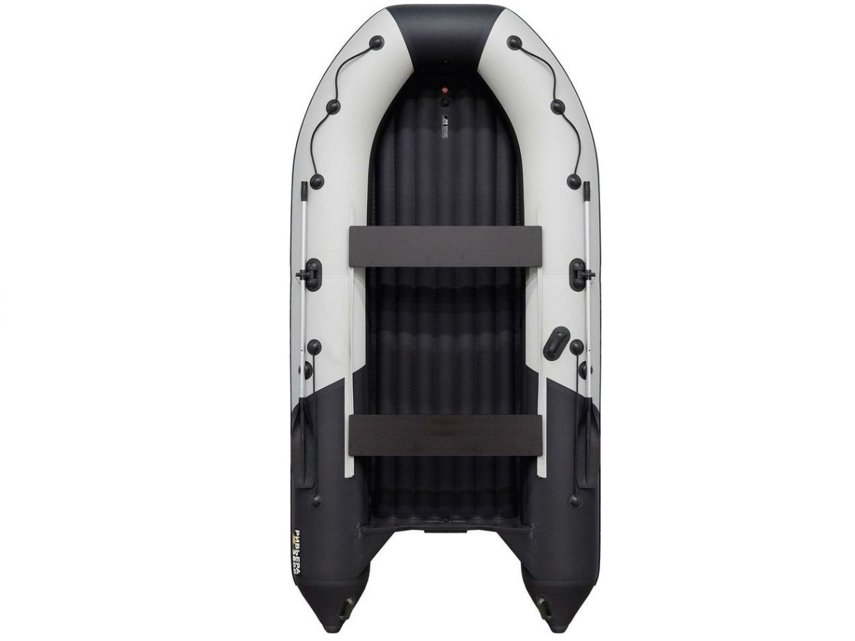 Купить Лодка ПВХ РИВЬЕРА 3800 килевое надувное дно "комби" светло-серый/черный в Бресте