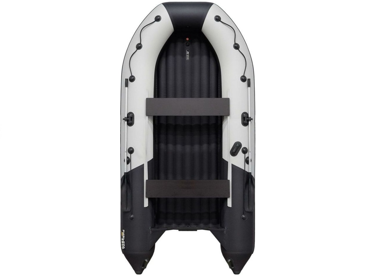 Купить Лодка ПВХ РИВЬЕРА Компакт 3800 нднд "комби" светло-серый/черный в Бресте